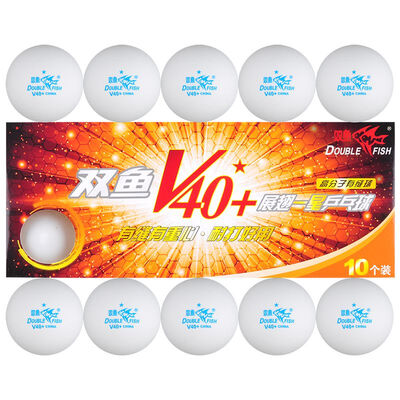 

Pisces Table Tennis One Piece V40 New Material ABS 1 Star Training Bunny White