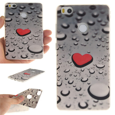 

Heart-shaped water droplets Pattern Soft Thin TPU Rubber Silicone Gel Case Cover for XIAOMI MI 4S