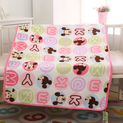 

【Jingdong Supermarket】 Disney baby blanket blanket baby blanket children's flannel blanket gift box DA745KP02V1490 light powder 120cm