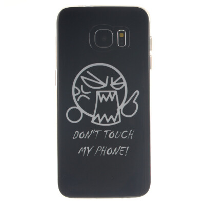 

Do not touch me Pattern Soft Thin TPU Rubber Silicone Gel Case Cover for SAMSUNG GALAXY S7 Edge