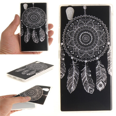 

Black wind chimes Pattern Soft Thin TPU Rubber Silicone Gel Case Cover for Lenovo P70