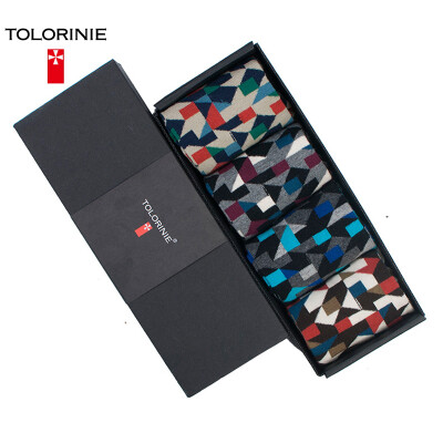 

TOLORINIE casual men socks combed cotton irregular men&39s socks spring&summer thin section short socks 4 double K7133M0011