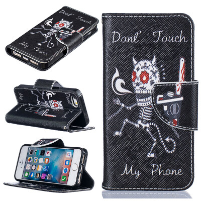 

Bone Design PU Leather Flip Cover Wallet Card Holder Case for IPHONE 5/5S/5SE