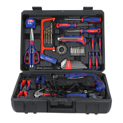 

WORKPRO W004509N Household Drill Set 136 pcs Set Toolbox Set Speed ​​Pistol Drill 320W