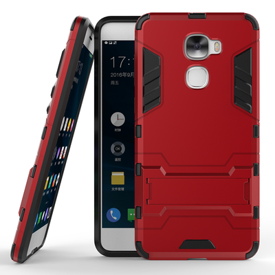 

Red Slim Robot Armor Kickstand Shockproof Hard Rugged Rubber Back Case For letv Pro 3