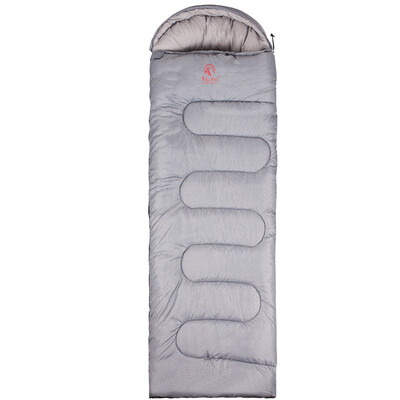 

Red camp sleeping bags outdoor autumn&winter thicker sleeping bags adult indoor lunch pockets 23kg gray