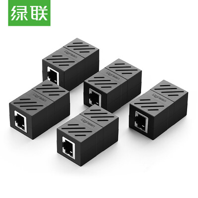 

Green UGREEN RJ45 cable connector cable to the connector connector Category 5 Category 6 Category 7 Network cable extender Straight head module Black 5 Pack 30717