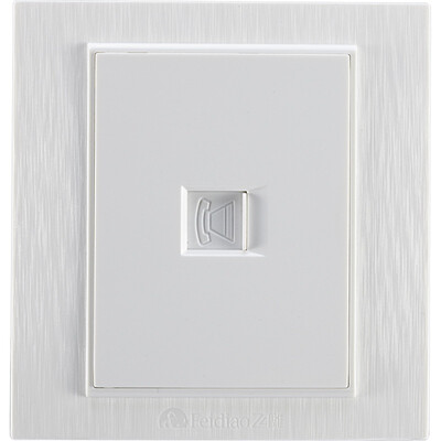 

Feidiao (feidiao) переключатель гнездовая панель четырехъядерная розетка телефонной розетки телефонной линии 86 тип k3 рисунок белый