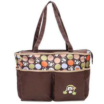 

Мой любимый многофункциональный мешок мумии отделил материнскую сумку плечо матери и детскую сумку ZA17699 волна точка серый