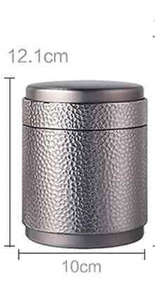 

Pitting Metal Canister Tea Caddy Tin Jar Coffee Can Kitchen Storage Container silver 10x12.1cm