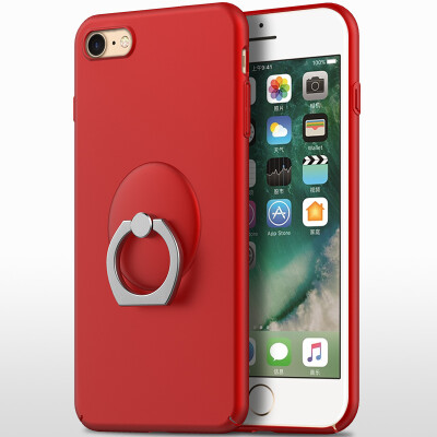 

BIAZE Apple 7 phone shell iPhone7 protective cover all-inclusive anti-fall matte shell (gift ring buckle) texture frosted series JK99-red