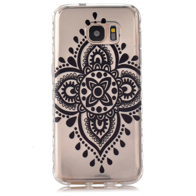 

Black Chinese knot Pattern Soft Thin TPU Rubber Silicone Gel Case Cover for SAMSUNG GALAXY S7 Edge