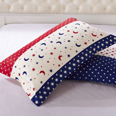 

Jiuzhou deer pillowcase home textiles cotton pillowcase cotton twill pillow sets pillow pillow sets of kissing baby a pair of installed 48 74cm