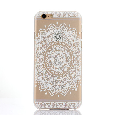 

White Flower Pattern Soft Thin TPU Rubber Silicone Gel Case Cover for IPHONE 66S