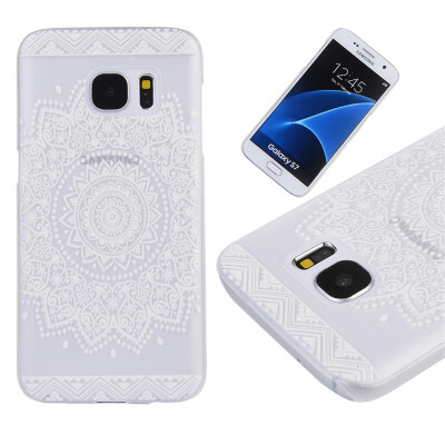 

White Flower Pattern Soft Thin TPU Rubber Silicone Gel Case Cover for SAMSUNG Galaxy S7