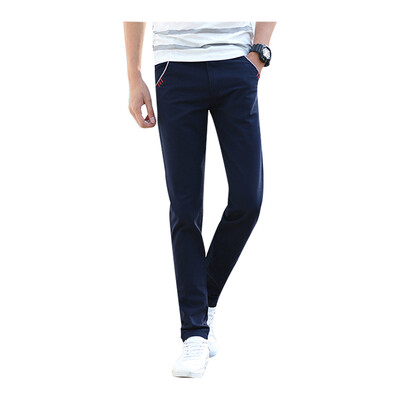 

Zhuo Shishou случайные брюки лето тонкий раздел прямые случайные брюки мужские бизнес длинные брюки B278-K32 синий цвет 32