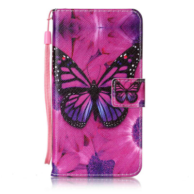 

Black Butterfly Design PU Leather Flip Cover Wallet Card Holder Case for Sony Xperia XZ