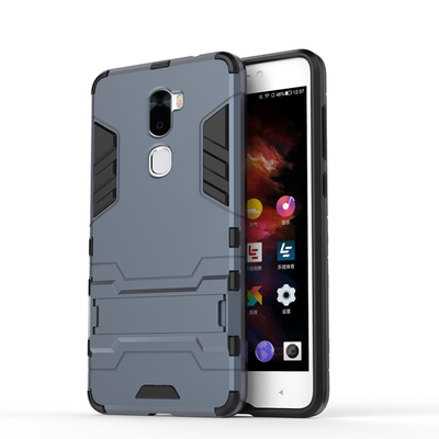 

Темно-синий Slim Robot Armor Kickstand Ударопрочный жесткий корпус из прочной резины для Coolpad Cool 1