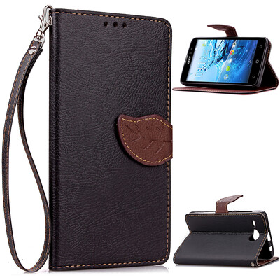

Black Design PU Leather Flip Cover Wallet Card Holder Case for Acer Liquid Z520