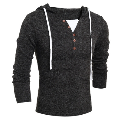 

geek new men's sweater fashion hooded knit