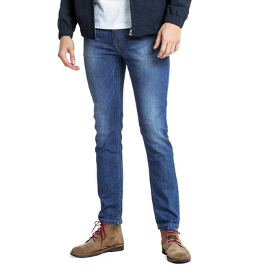 

Camel (CAMEL) men's spring men's business casual long pants zipper fit straight jeans male X7X316056 blue 32