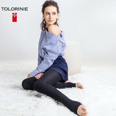 

TOLORINIE pantyhose 380D slender waist waist machine function ring light pressure foot tights over&over thick warm down the backing socks 1 double K1181C9999