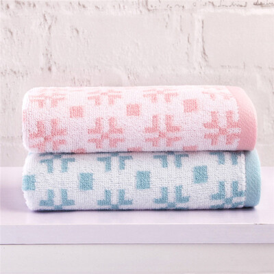 

Xin brand towel home textiles Hawaii style cotton towel 2 pieces of pink blue 100g article 34 76cm