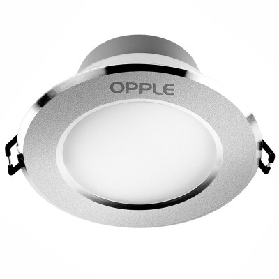 

【Jingdong Supermarket】 Op lighting (OPPLE) LED Downlight Ceiling light Aluminum sand Bank 3 Watt warm white 4000K hole 8-9 cm