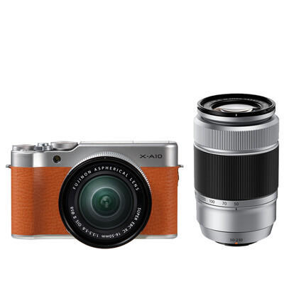 

Fuji (FUJIFILM) X-A10 (XC16-50II / XC50-230II) электрический двойной мокко коричневого цвет одного микро комплект объектива компактный и легкий экран сложенные 180 градусов Макро