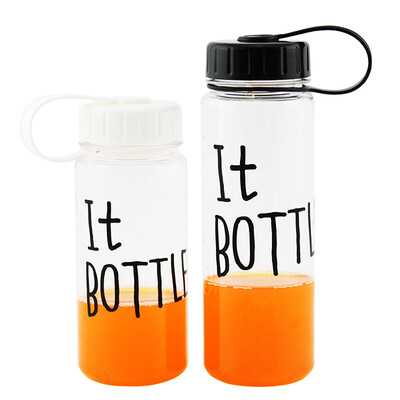 

【Jingdong Supermarket】 Loctite buckle plastic cup two-piece portable sports cup cup ABF612WH + ABF613BK transparent 400ml / 500m