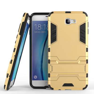 

Золотой Slim Robot Armor Kickstand Ударопрочный жесткий корпус из прочной резины для Samsung Galaxy On7 2016/J7 Prime