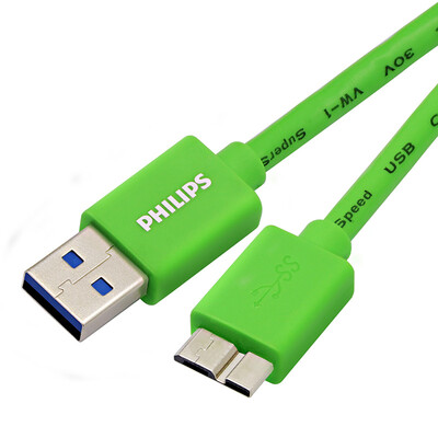 

Philips PHILIPS SWR3100 USB30 data line 5Gbps green mobile hard drive line mobile phone line 1 m