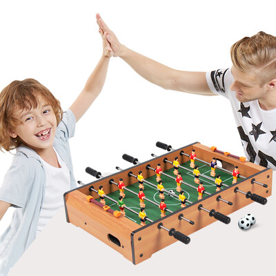 

Crown toys HUANGGUAN Medium density wooden football table wood board table football small 6-bar table football 315