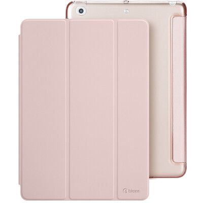

BIAZE Apple новый IPad защитный чехол 2017 новый iPad7 защитный корпус падение спящий три раза стент 9,7 дюйма кожа серии молодежи серии PB13-розовое золото