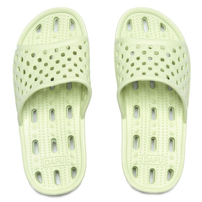 

DAPU Fabrics Home Slippers Leakage Quick Dry Bathroom Slippers Bathing Anti-slip Slippers Home Slippers Light Green L