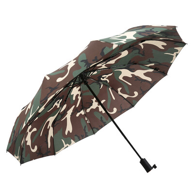 

Mido MAYDU camouflage outdoors 10 bone umbrella automatic three-fold large size sunny umbrella M3320