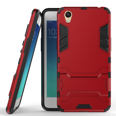 

Красный Slim Robot Armor Kickstand Ударопрочный жесткий корпус из прочной резины для OPPO A37
