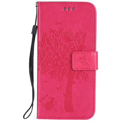 

Rose Tree Design Кожа PU откидной крышки Кошелек Карты Держатель чехол для SAMSUNG S7EDGE