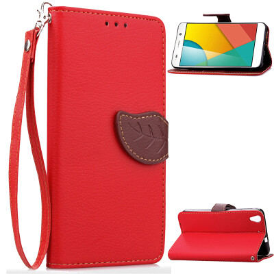 

Red Design PU Leather Flip Cover Wallet Card Holder Case for Huawei Honor 4A/Y6