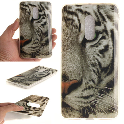 

White Tiger Pattern Soft Thin TPU Rubber Silicone Gel Case Cover for Xiaomi Redmi Note 4X