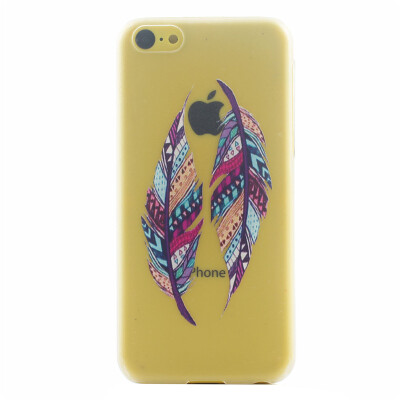 

Перо Pattern Мягкий тонкий ТПУ резиновый силиконовый гель Чехол для IPHONE 5C