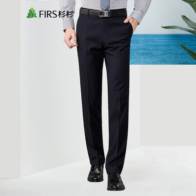 

Shanshan (FIRS) men's free hot business anti-wrinkle Korean version of Slim pants SNZK71019-1 possession of green 98