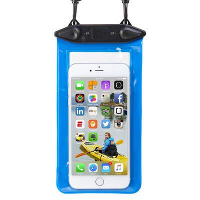 

NH Samsung водонепроницаемая куртка Apple мобильный телефон внутренний просо Huawei водонепроницаемый мешок запечатанный пляж плавание snorkel голубой 4 дюйма под экраном