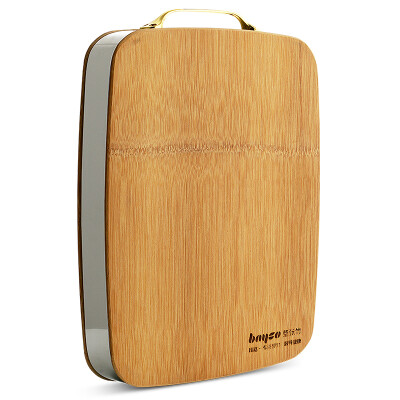 

BAYCO BAYCO whole bamboo cutting board stainless steel edging thickened whole bamboo chopping board chopping board 40 * 30 * 4cm BX4886