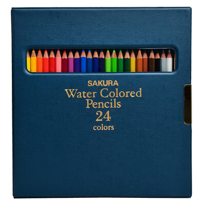 

Sakura Water Soluble Colored Pencil Set 24 colors--EPY24