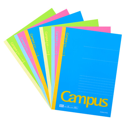 

Kokuyo (Kokuyo) Campus Новые Яркие беспроводные книжный переплет / ноутбук / мягкие рукописи B5 / 60 6 страниц случайного цвета в соответствии с настоящим аппаратом WCN-NB568N