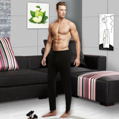 

Playboy 3741 home service pajamas male cotton pants male spring and summer play trousers black