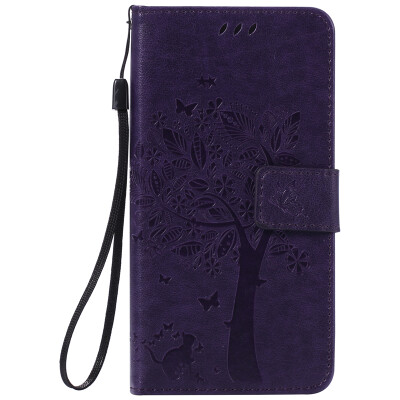 

Purple Tree Design PU кожа флип крышку кошелек карты держатель чехол для SONY M5