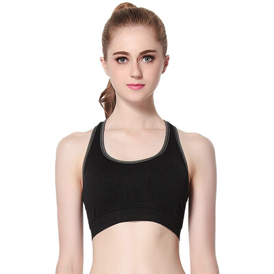 

Jingdong supermarket Palando PLANDOO sports bra no steel ring word vest-style running shock-proof car bra underwear green S