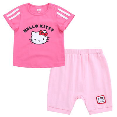 

Hello Kitty Children Short Sleeve Set Top Shorts Outline Kit KA722BA22P1990 Rose 90